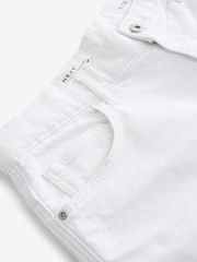 White Garment Dye Denim Shorts - Image 7 of 8