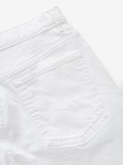 White Garment Dye Denim Shorts - Image 8 of 8