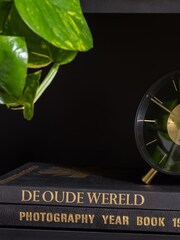 Karlsson Black Gold Disc Alarm Clock - Image 1 of 3