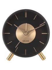 Karlsson Black Gold Disc Alarm Clock - Image 2 of 3