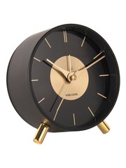 Karlsson Black Gold Disc Alarm Clock - Image 3 of 3
