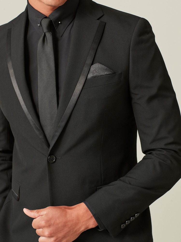 Noir - Veste de smoking skinny - Image 5 of 11
