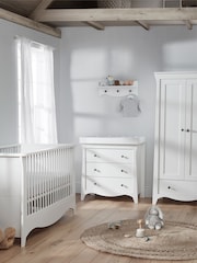 CuddleCo White Clara 2 Door Nursery Wardrobe - Image 3 of 5
