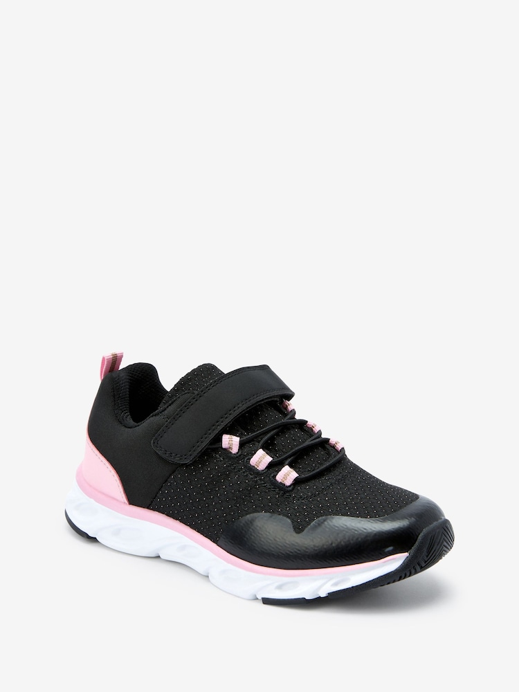 Black/Pink Runner Trainers - Image 2 of 4