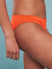 Orange High Leg Briefs Bikini Bottoms - Image 3 of 5