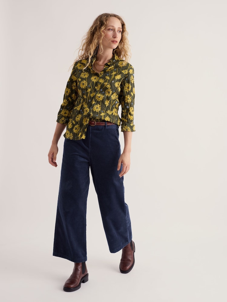 Vert/Jaune - Seasalt Cornwall Larissa Cotton Crinkle Shirt - Image 2 sur 6