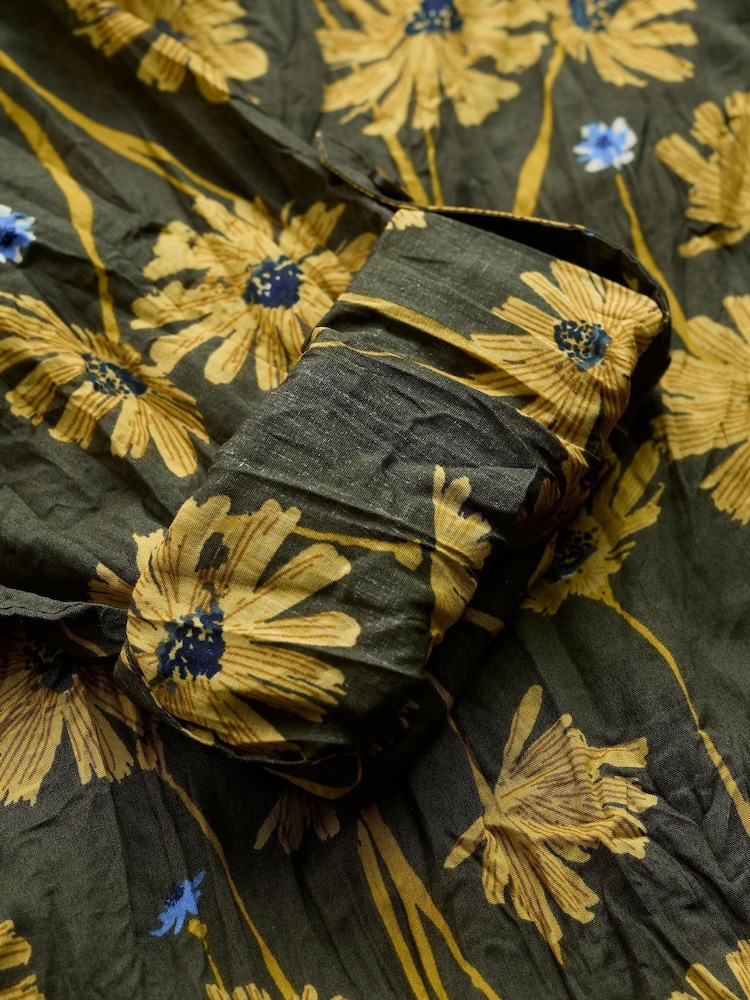 Vert/Jaune - Seasalt Cornwall Larissa Cotton Crinkle Shirt - Image 6 sur 6