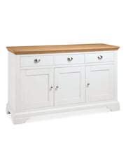 Bentley Designs White Hampstead Two Tone Wide Sideboard - Image 1 of 2