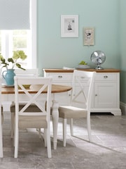 Bentley Designs White Hampstead Two Tone Wide Sideboard - Image 2 of 2