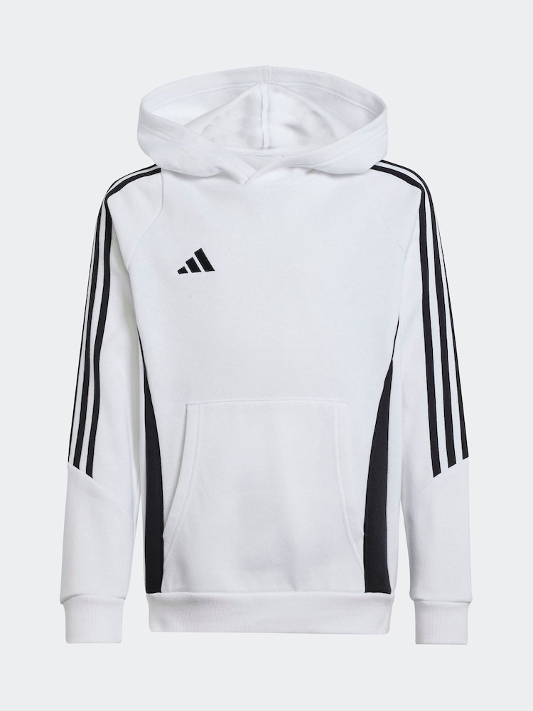 adidas White Black Tiro 24 Sweat Hoodie - Image 1 of 5
