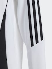 adidas White Black Tiro 24 Kids Sweat Hoodie - Image 10 of 10