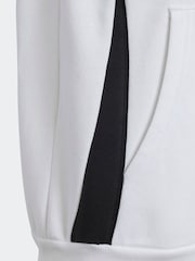 adidas White Black Tiro 24 Sweat Hoodie - Image 4 of 5