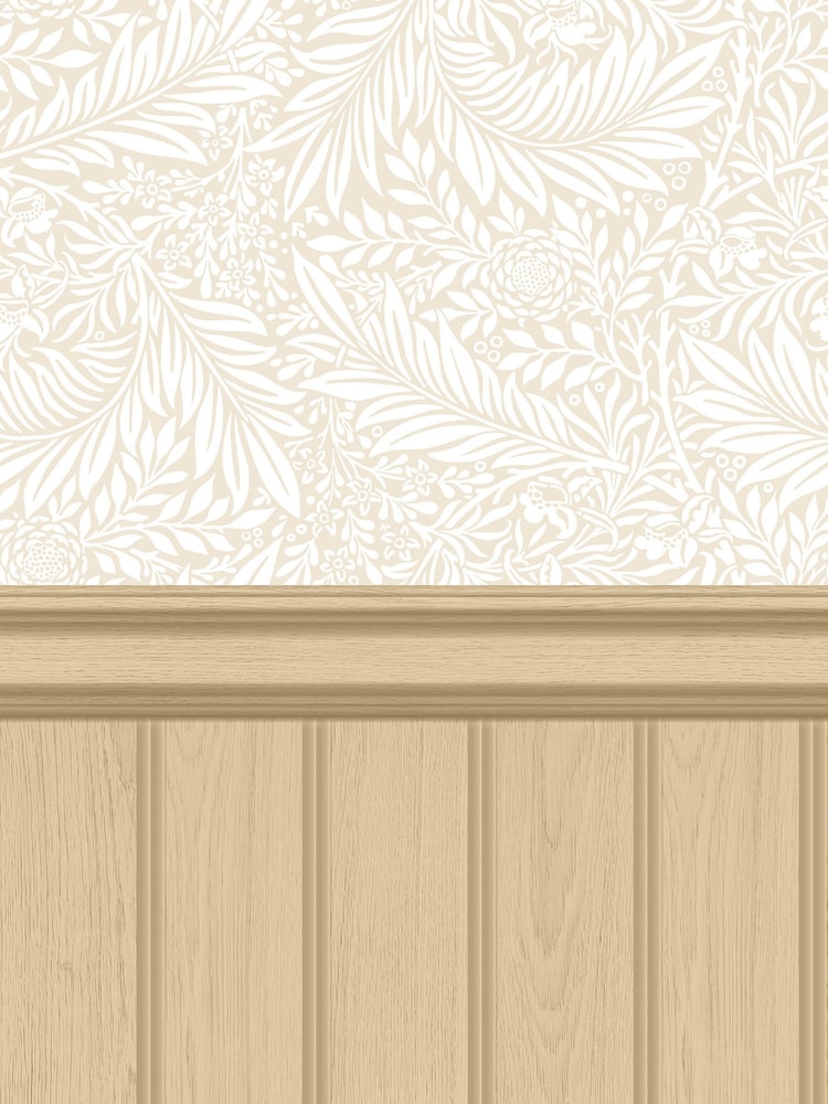 Hoopla Walls Sand Tongue And Groove Fern Wallpaper - Image 2 of 2