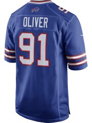 Nike Blue NFL Buffalo Bills Home Game Jersey - Ed Oliver - Image 3 of 3