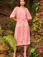 White Stuff Red Izzie Dress - Image 1 of 8