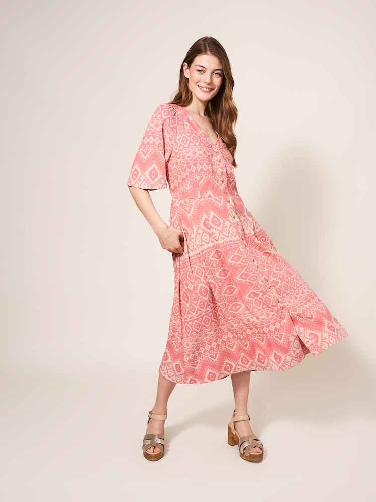 White Stuff Red Izzie Dress - Image 2 of 8