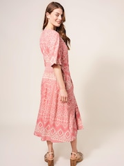 White Stuff Red Izzie Dress - Image 3 of 8
