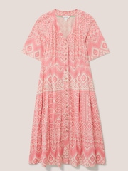 White Stuff Red Izzie Dress - Image 6 of 8