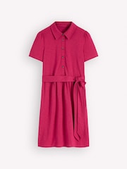 Boden Pink Patti Short Jersey Shirt Dress - Image 6 of 6