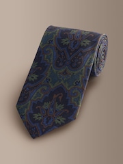 Blue Paisley Signature Italian Silk Design Tie - Image 1 of 3
