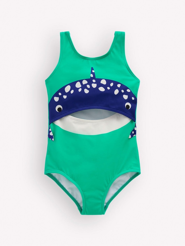 Boden Green Fun Cut-out Swimsuit - Image 1 of 3