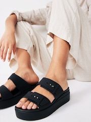 Crocs Black Brooklyn Buckle Sandals - Image 2 of 7