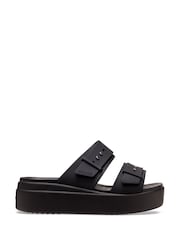 Crocs Black Brooklyn Buckle Sandals - Image 3 of 7