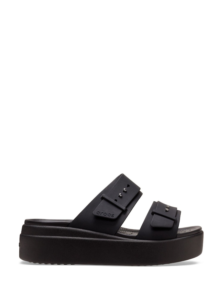 Crocs Black Brooklyn Buckle Sandals - Image 3 of 7