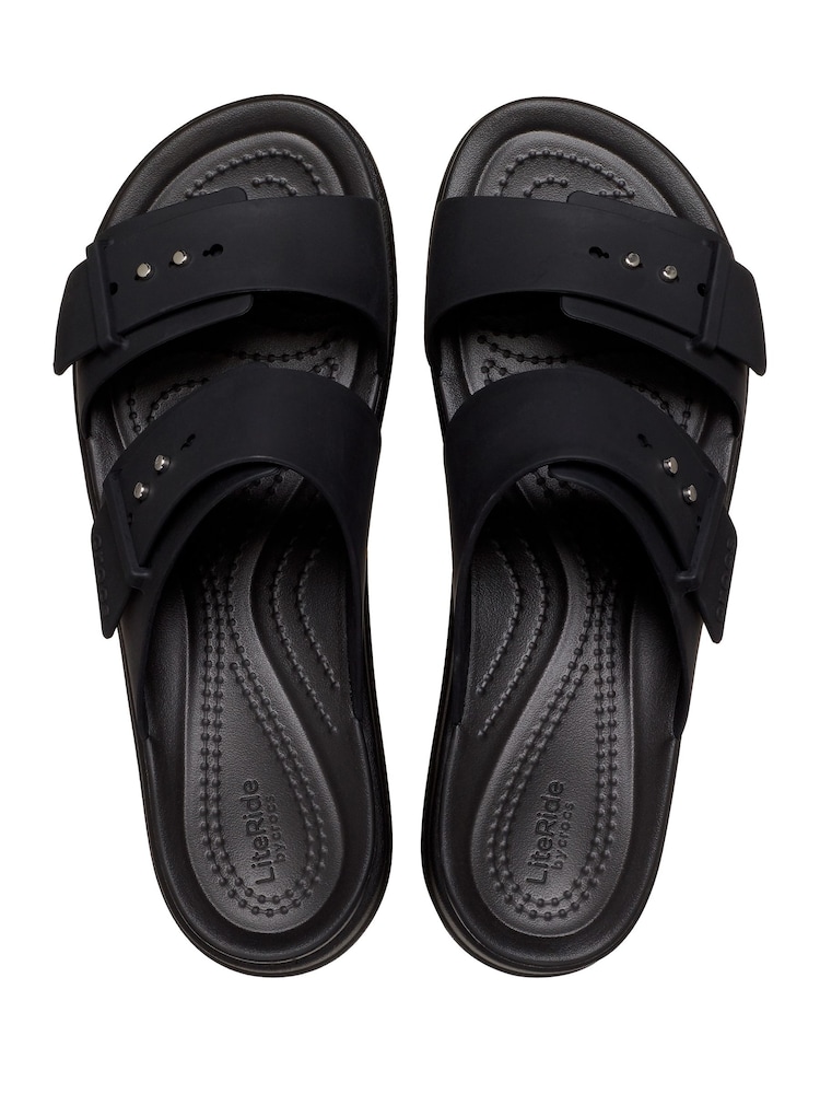 Crocs Black Brooklyn Buckle Sandals - Image 6 of 7