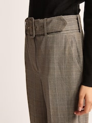 Grey Tailored Belted Tapered Trousers - Image 4 of 6