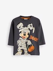 V barvi oglja - Mickey Mouse Halloween 100% bombažna majica (3mesec-8leto) - Slika 1 iz 3