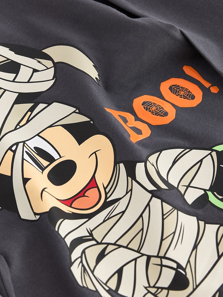 V barvi oglja - Mickey Mouse Halloween 100% bombažna majica (3mesec-8leto) - Slika 3 iz 3