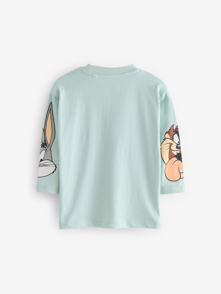 Minerals 100% Cotton Long Sleeve Looney Tunes All-Over-Print T-Shirt (3mths-8yrs) - Image 2 of 3