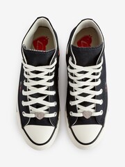 Schwarz - Converse Chuck Taylor Turnschuhe mit Herzmotiven - Bild 5 von 7