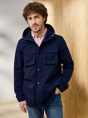 Cotton Traders Blue Signature Lightweight Showerproof Jacket - Image 1 of 4