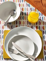 White 12 Piece Nova Dinner Set - Image 5 of 6