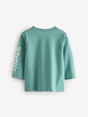 Minerals Blue Lilo and Stitch Long Sleeve 100% Cotton T-Shirt (3mths-8yrs) - Image 2 of 3
