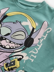 Minerals Blue Lilo and Stitch Long Sleeve 100% Cotton T-Shirt (3mths-8yrs) - Image 3 of 3