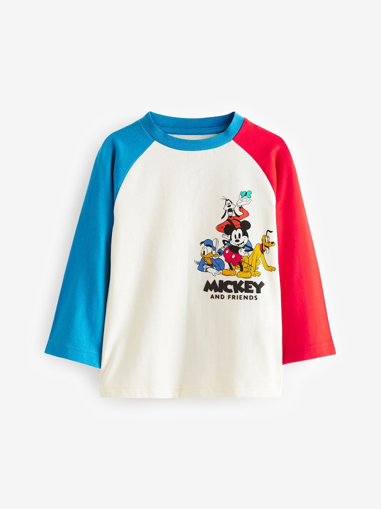 Rot/Blau - Mickey Mouse Langarm-T-Shirt (3 Monate bis 8 Jahre) - Bild 1 von 3 Rot/Blau - Mickey Mouse Langarm-T-Shirt (3 Monate bis 8 Jahre) - Bild 1 von 3