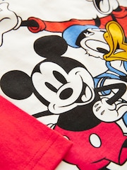 Red/Blue Mickey Mouse Long Sleeve T-Shirt (3mths-8yrs) - Image 3 of 3