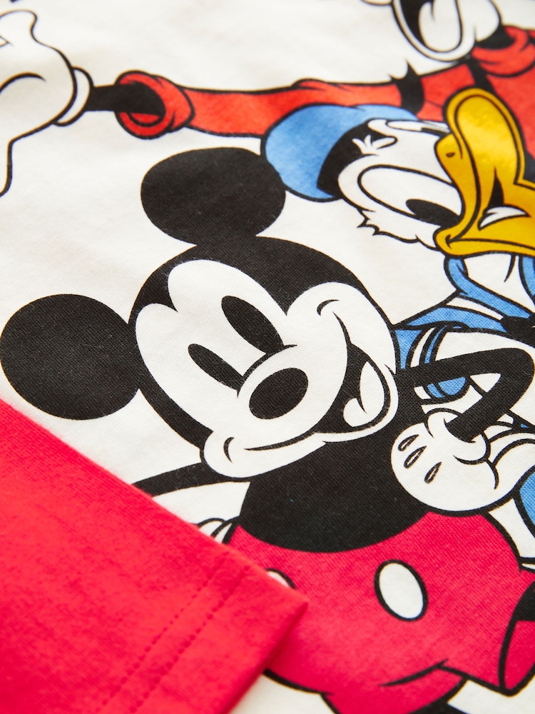 Red/Blue Mickey Mouse Long Sleeve T-Shirt (3mths-8yrs) - Image 3 of 3
