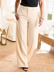 Cotton Traders Cream Wide Leg Trousers 29" - Image 2 of 4