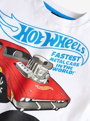 White Hot Wheels Long Sleeve 100% Cotton T-Shirt (9mths-8yrs) - Image 3 of 3