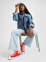 Converse Red Heart Detail Chuck Taylor Trainers - Image 14 of 15