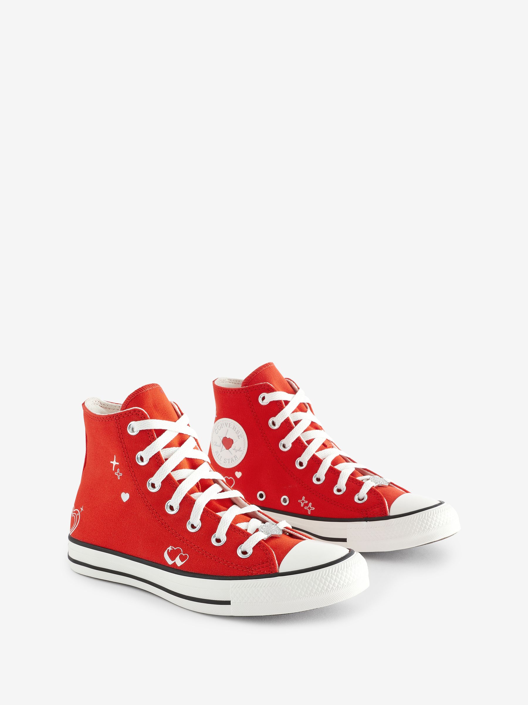 Buy Converse Red Heart Detail Chuck Taylor Trainers from Next USA
