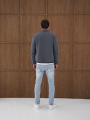 CAPO Grey Padded Bomber Jacket - Image 3 of 5