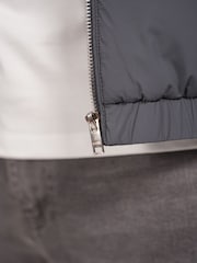 CAPO Grey Padded Bomber Jacket - Image 5 of 5