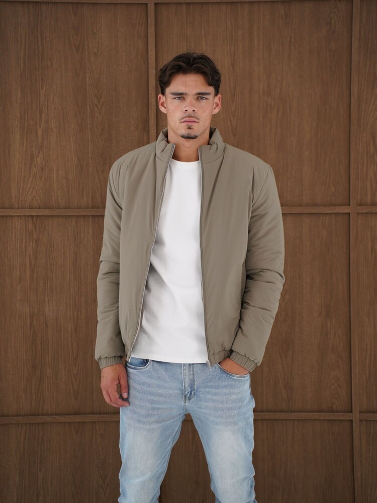 CAPO Green Padded Bomber Jacket - Image 1 of 6 CAPO Green Padded Bomber Jacket - Image 1 of 6