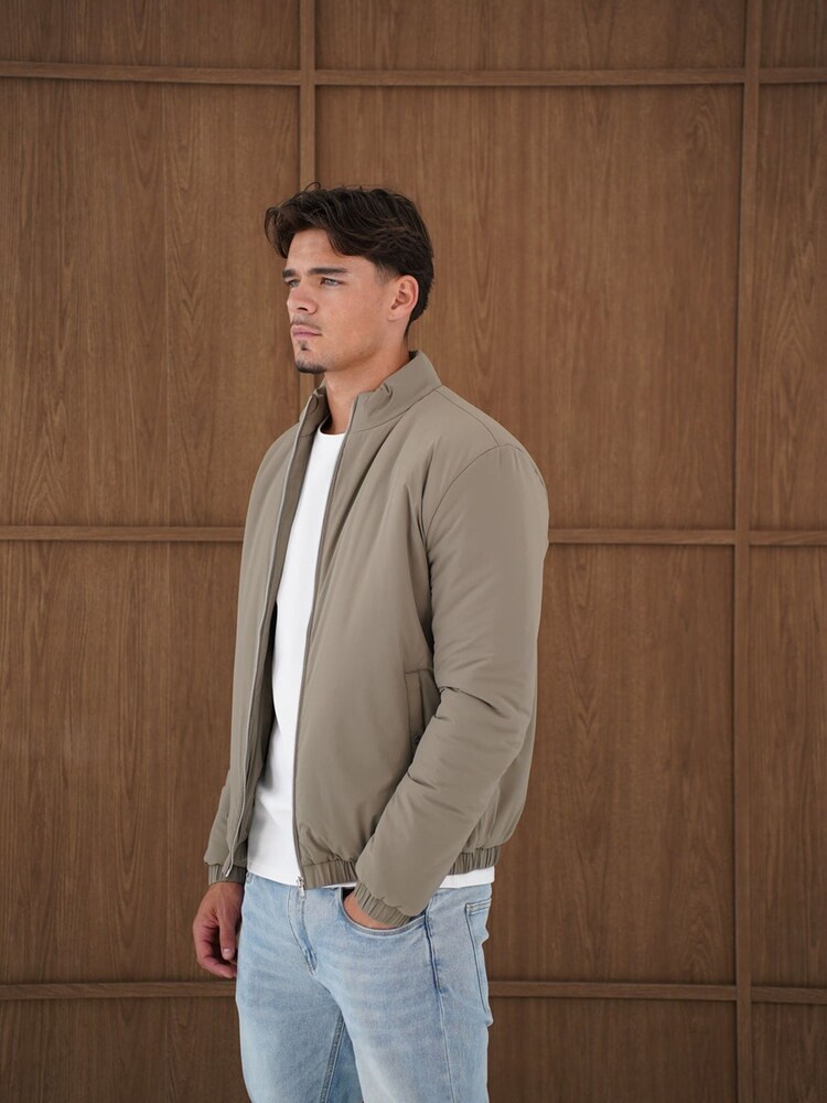 CAPO Green Padded Bomber Jacket - Image 2 of 6 CAPO Green Padded Bomber Jacket - Image 2 of 6
