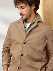 Cotton Traders Brown Signature Lightweight Poplin Overshirt - Image 2 of 4